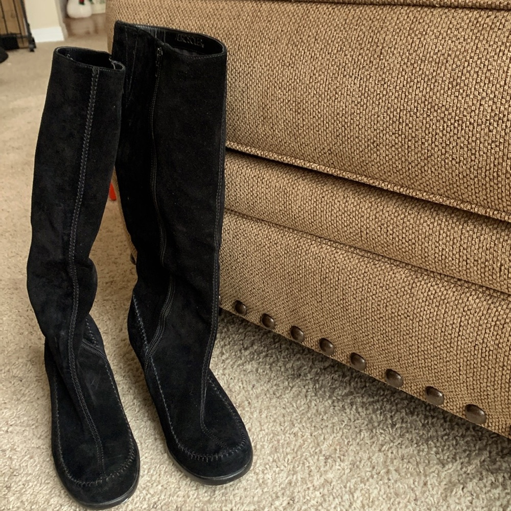 Aerosoles Tall Black Suede Boots